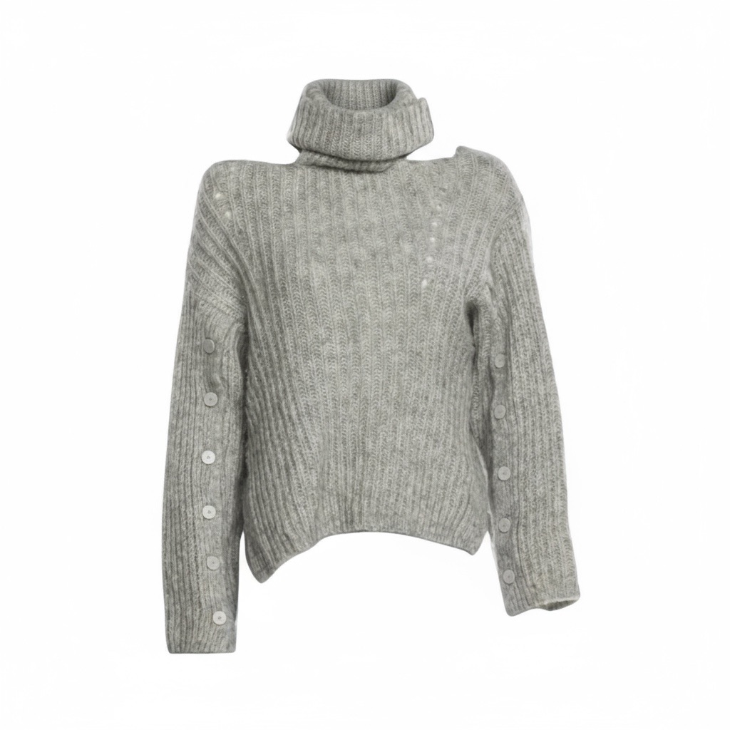 Jonathan Simkhai Grey Turtleneck Sweater